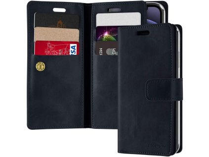 Knížkové pouzdro na iPhone 12 mini - Mercury, Mansoor Diary Navy