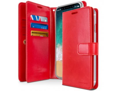 Knížkové pouzdro na iPhone 11 - Mercury, Mansoor Diary Red