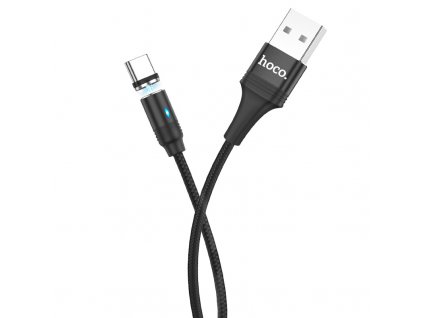 Magnetický kabel USB-C - Hoco, U76 Fresh Black