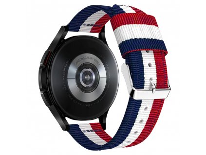 Řemínek pro Samsung Galaxy Watch 40mm / 42mm / 44mm / 46mm - Tech-Protect, Welling Navy/Red