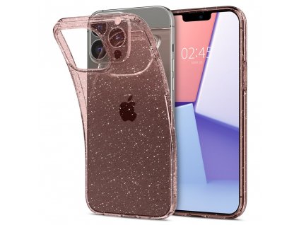 Ochranný kryt pro iPhone 13 Pro MAX - Spigen, Liquid Glitter Rose