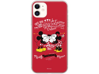 Etui Mickey i Minnie 005 Disney Nadruk pelny Czerwony