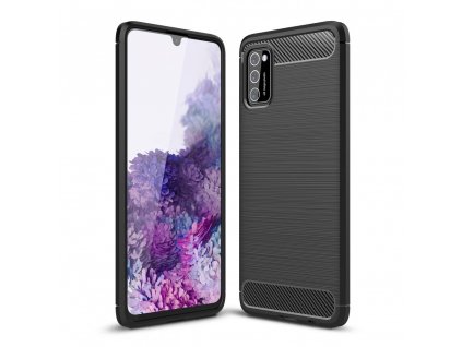 Ochranný kryt pro Samsung Galaxy A03S - Tech-Protect, Tpucarbon Black