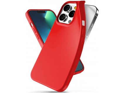 Ochranný kryt pro iPhone 13 Pro - Mercury, Soft Feeling Red