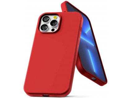 Ochranný kryt pro iPhone 13 Pro MAX - Mercury, Silicone Red