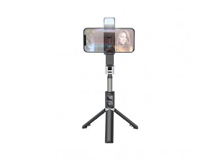 Tripod / bluetooth selfie tyč - Hoco, K16 Black