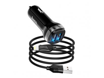 Auto-nabíječka pro iPhone a iPad - Hoco, Z40 Superior + Lightning kabel