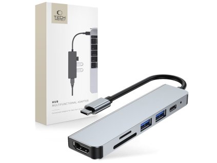 Redukce / adaptér USB-C - Tech-Protect, V4-HUB 6in1