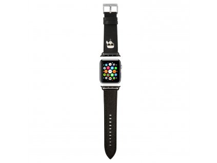Řemínek pro Apple Watch 42mm / 44mm / 45mm / 49mm - Karl Lagerfeld, Karl Head Black