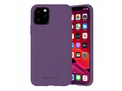 husa spate mercury silicone iphone 12 iphone 12 pro cu interior alcantara mov