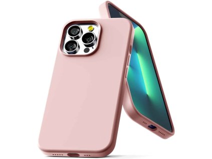 Ochranný kryt pro iPhone 13 Pro - Mercury, Silicone Pink Sand