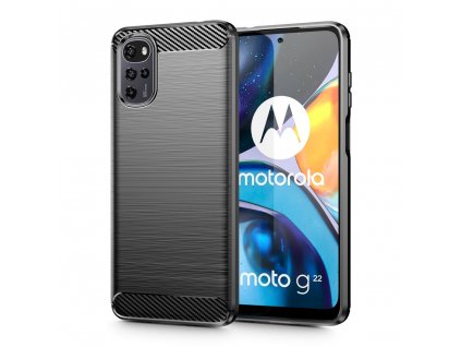 Ochranný kryt na Motorola Moto G22 / E32 / E32S - Tech-Protect, Tpucarbon Black