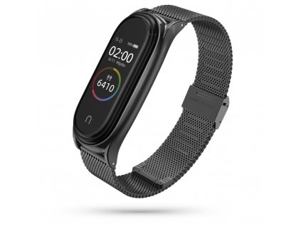 Řemínek pro Xiaomi Mi Band 7 - Tech-Protect, Milaneseband Black