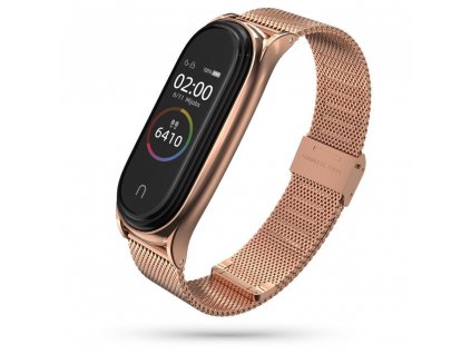 Řemínek pro Xiaomi Mi Band 7 - Tech-Protect, Milaneseband Rose