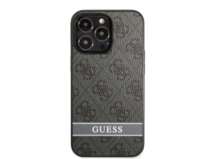 Ochranný kryt pro iPhone 13 Pro MAX - Guess, 4G Stripe Gray