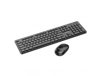 hoco gm17 wireless business keyboard mouse set english black