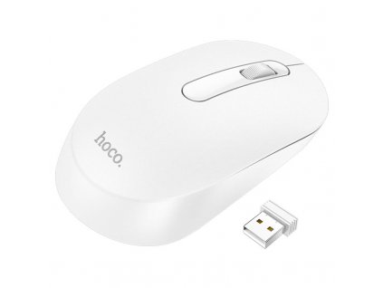 hoco gm14 platinum 2 4g business wireless mouse white