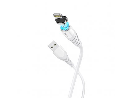 Magnetický kabel USB-A/Lightning pro iPhone a iPad - Hoco, X63 Racer White