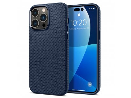 Ochranný kryt pro iPhone 14 Pro - Spigen, Liquid Air Navy Blue