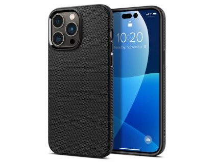 Ochranný kryt pro iPhone 14 Pro - Spigen, Liquid Air Matte Black