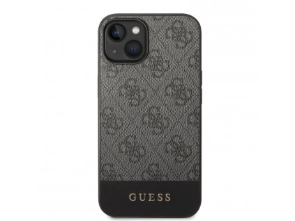 Ochranný kryt pro iPhone 14 PLUS - Guess, 4G Stripe Back Gray