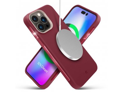Ochranný kryt pro iPhone 14 Pro - Spigen, Cyrill Ultra Color Mag Sangria