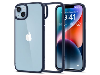 Ochranný kryt pro iPhone 14 - Spigen, Ultra Hybrid Navy Blue