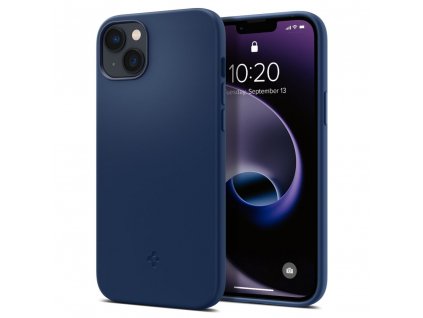 Ochranný kryt pro iPhone 14 PLUS - Spigen, Silicone Fit MagSafe Navy Blue