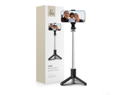 Selfie tyč s Bluetooth ovladačem a stojánkem - Tech-Protect, L02S Selfie Stick Tripod