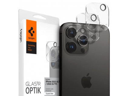 Ochranné sklo na zadní kameru iPhone 14 Pro / iPhone 14 Pro MAX - Spigen, Optik Lens (2ks)