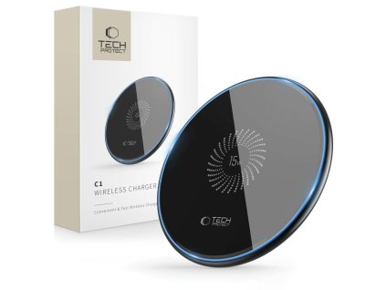 Rychlá bezdrátová nabíječka - Tech-Protect, C1 15W Black