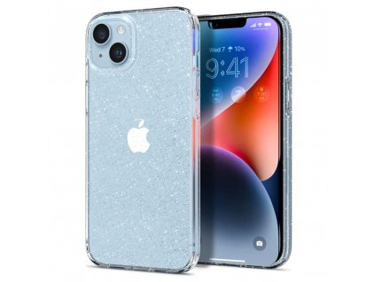 Ochranný kryt pro iPhone 14 - Spigen, Liquid Glitter Crystal