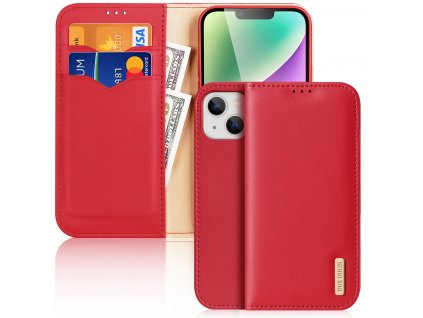 Knížkové pouzdro na iPhone 14 - DuxDucis, Hivo Red