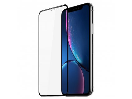 Ochranné tvrzené sklo pro iPhone XR - DuxDucis, Full Glass Black