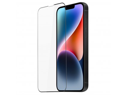 Ochranné tvrzené sklo pro iPhone 13 / 13 Pro / 14 / 16e - DuxDucis, Full Glass Black