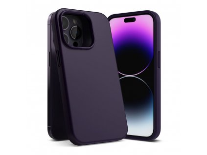 Ochranný kryt pro iPhone 14 Pro - Ringke, Air Silicone Deep Purple