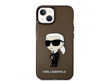 Ochranný kryt pro iPhone 14 PLUS - Karl Lagerfeld, IML Ikonik NFT Black