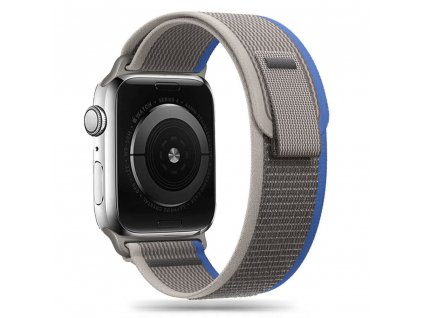 Řemínek pro Apple Watch 42mm / 44mm / 45mm / 49mm - Tech-Protect, Nylon Gray/Blue