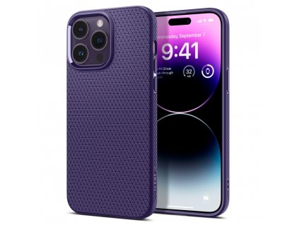 Ochranný kryt pro iPhone 14 Pro - Spigen, Liquid Air Deep Purple