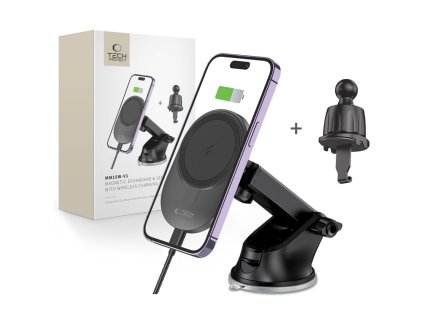 Bezdrátová MagSafe nabíječka / držák do auta - Tech-Protect, MM15W-V1 Dashboard & Vent
