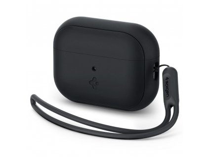 Pouzdro na sluchátka AirPods Pro - Spigen, Silicone Fit Strap Black