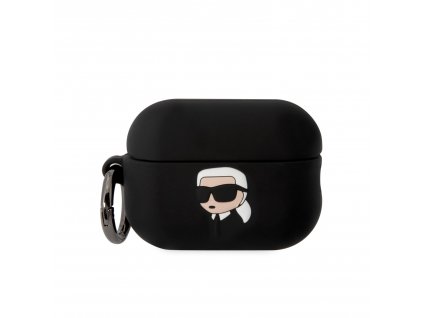 Pouzdro na sluchátka AirPods Pro 2 - Karl Lagerfeld, NFT Karl Head Black