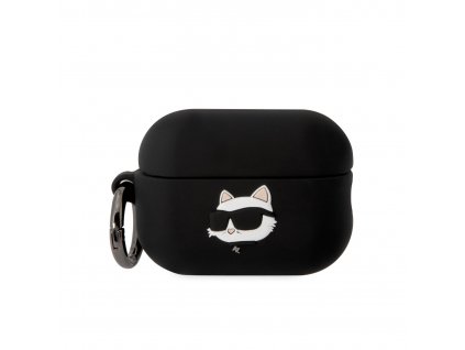 Pouzdro na sluchátka AirPods Pro 2 - Karl Lagerfeld, NFT Choupette Head Black