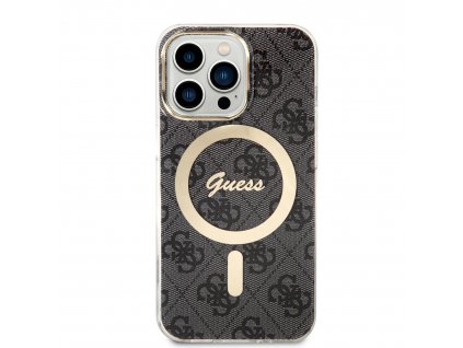 Ochranný kryt pro iPhone 13 Pro - Guess, 4G IML MagSafe Black