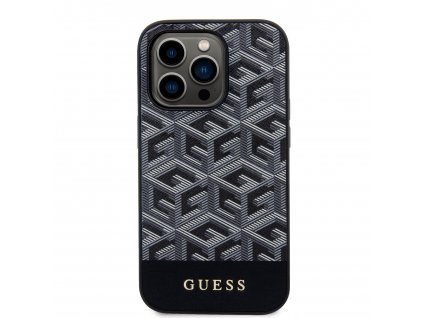 Ochranný kryt pro iPhone 13 Pro MAX - Guess, G Cube MagSafe Black