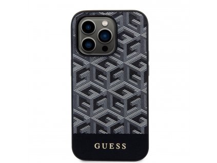 Ochranný kryt pro iPhone 13 Pro - Guess, G Cube MagSafe Black