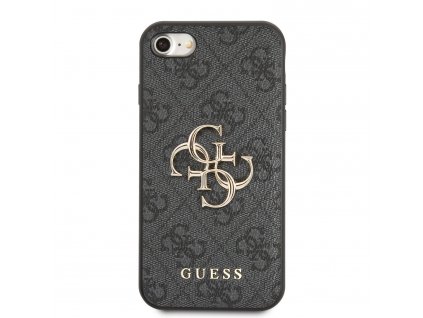 Ochranný kryt pro iPhone 7 / 8 / SE (2020/2022) - Guess, 4G Metal Logo Gray