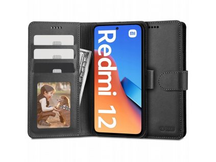 Ochranné pouzdro pro Xiaomi Redmi 12 - Tech-Protect, Wallet Black