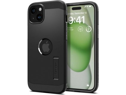 Ochranný kryt na iPhone 15 PLUS - Spigen, Tough Armor MagSafe Black