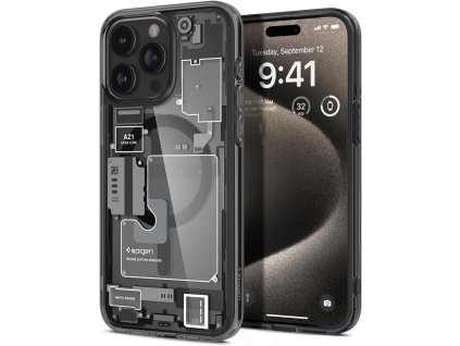 Ochranný kryt na iPhone 15 Pro MAX - Spigen, Ultra Hybrid Mag Zero One Black